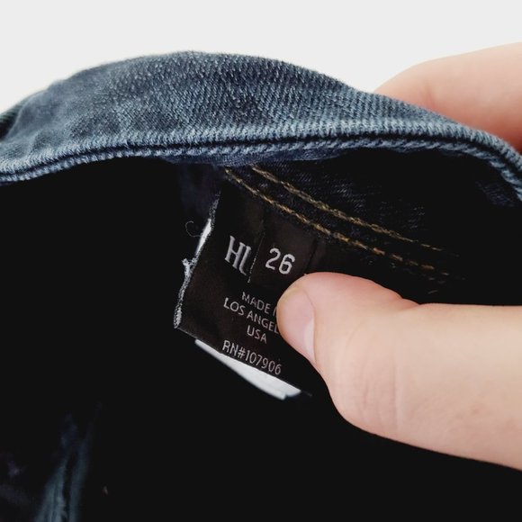 Hudson Jeans Collin Skinny Flap Pocket Dark Blue 26 - Picture 9 of 13